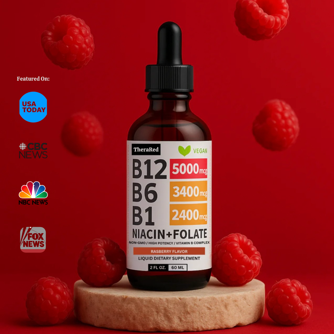 TheraRed™ Organic B12 Vitamin Liquid Drops